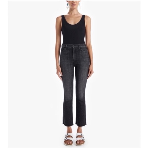 MOTHER The Hustler Ankle Fray Sharing Secrets Jeans Grey size 31 - Picture 1 of 9